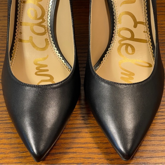 NWT | Sam Edelman Hazel Pointed Toe Heel Black Leather - Picture 12 of 15